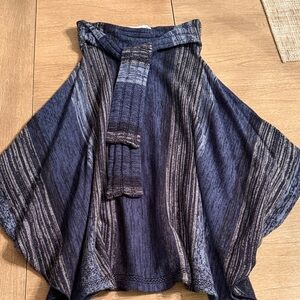 Anthro Sparrow Navy knit skirt